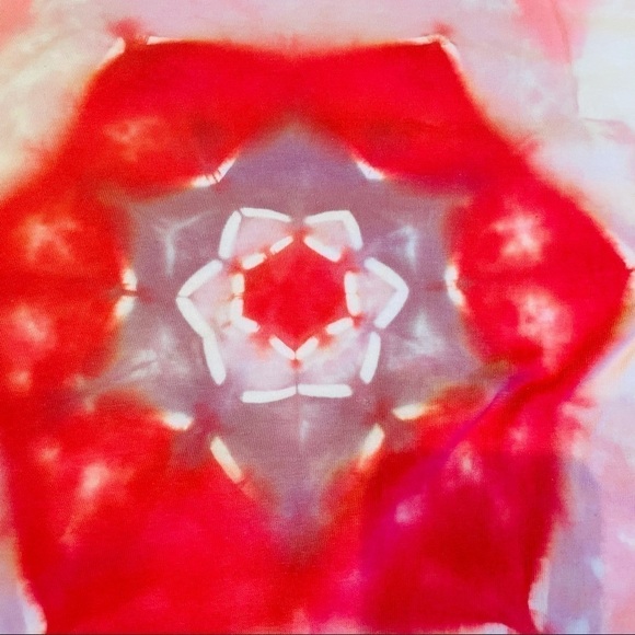 tie dye tshirt star flower mandala kaleidoscope M - Picture 5 of 5